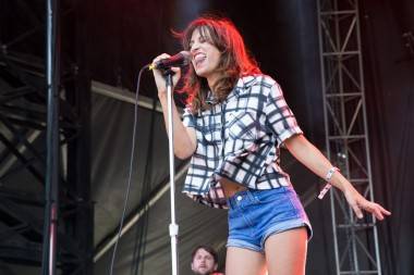 Martina Sorbara with Dragonette at Squamish Valley Music Festival