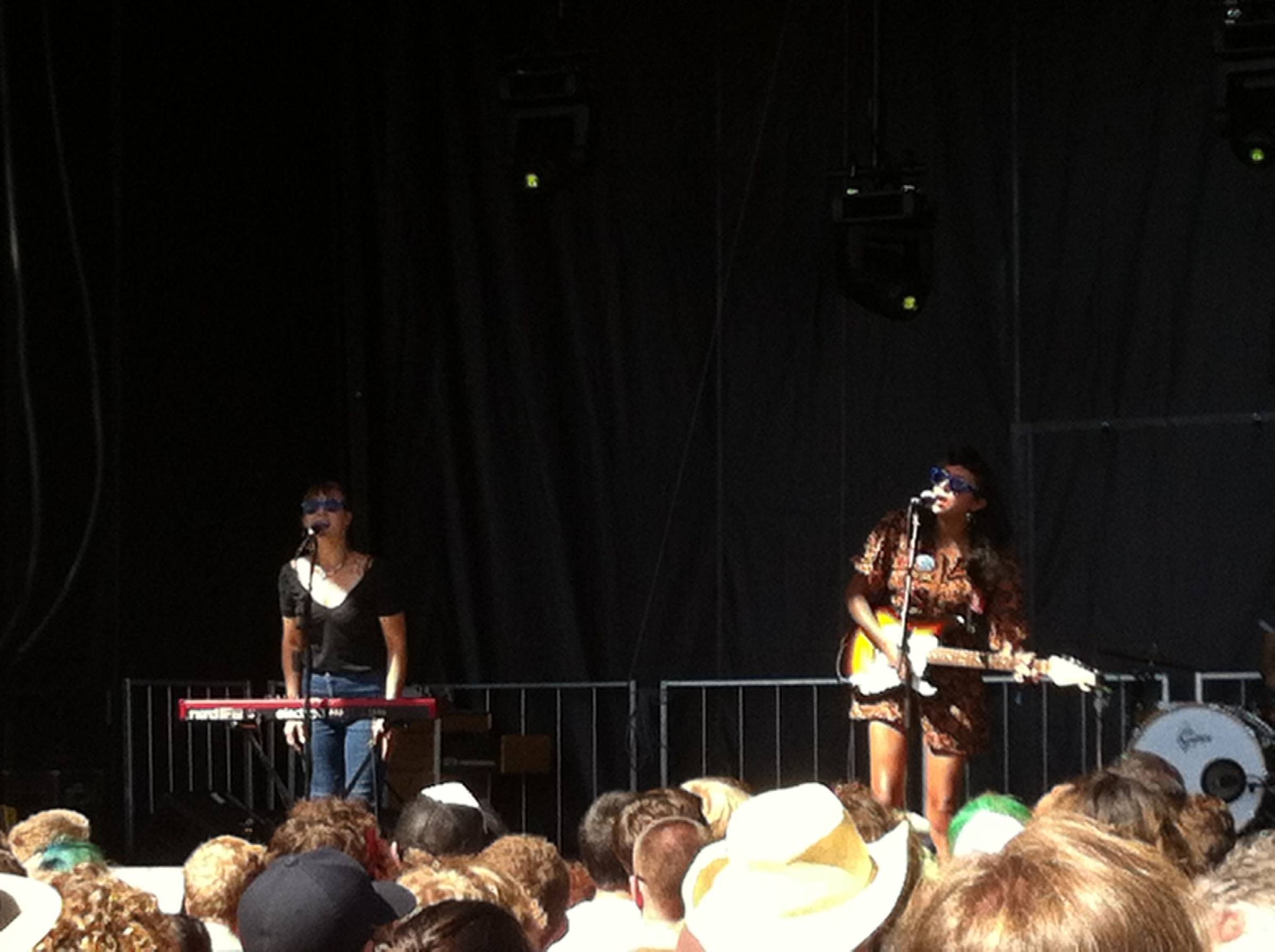 La Luz at the Fountain Lawn Stage at Seattle Centre for Bumbershoot 2014