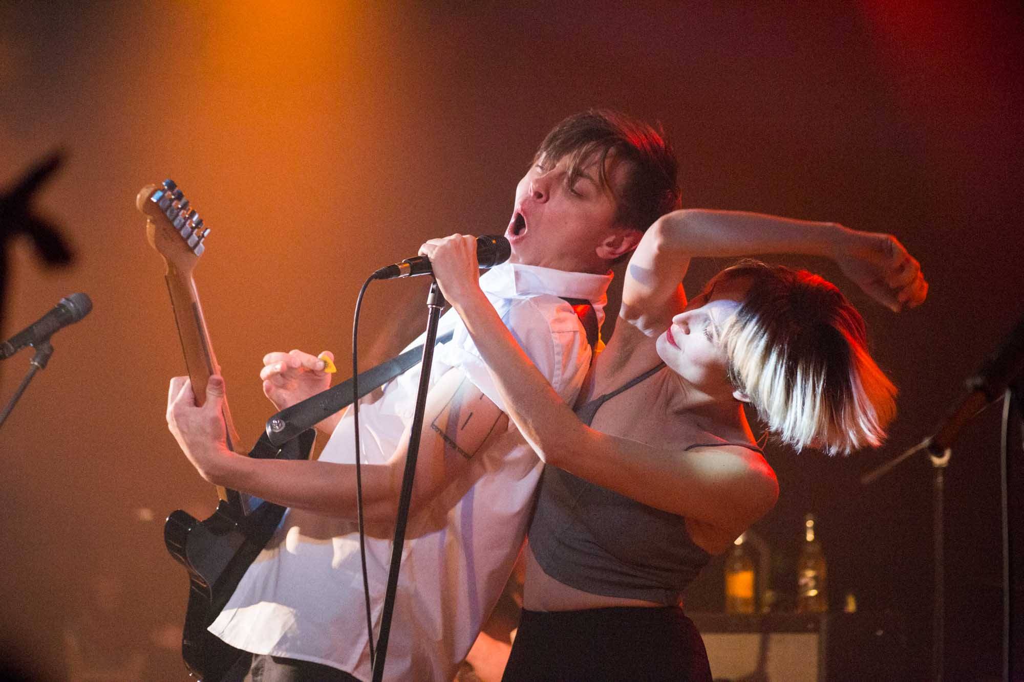 July Talk at the Commodore Ballroom, Vancouver, Oct. 23 2014. Kirk Chantraine photo.