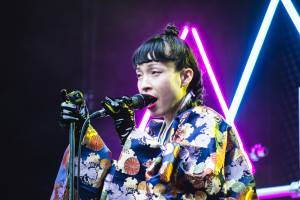 Little Dragon at the Malkin Bowl, Vancouver, May 23 2015. Pavel Boiko photo.