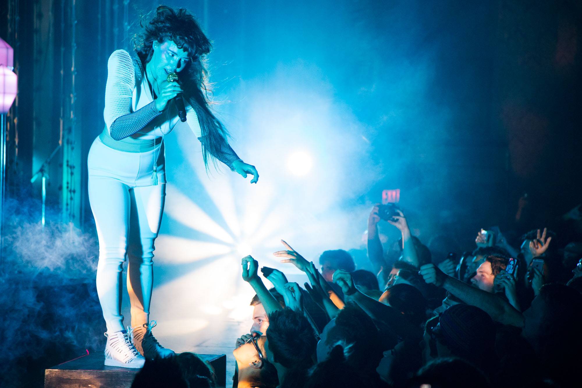Purity Ring at the Vogue Theatre, Vancouver, June 15 2015. Kirk Chantraine photo.