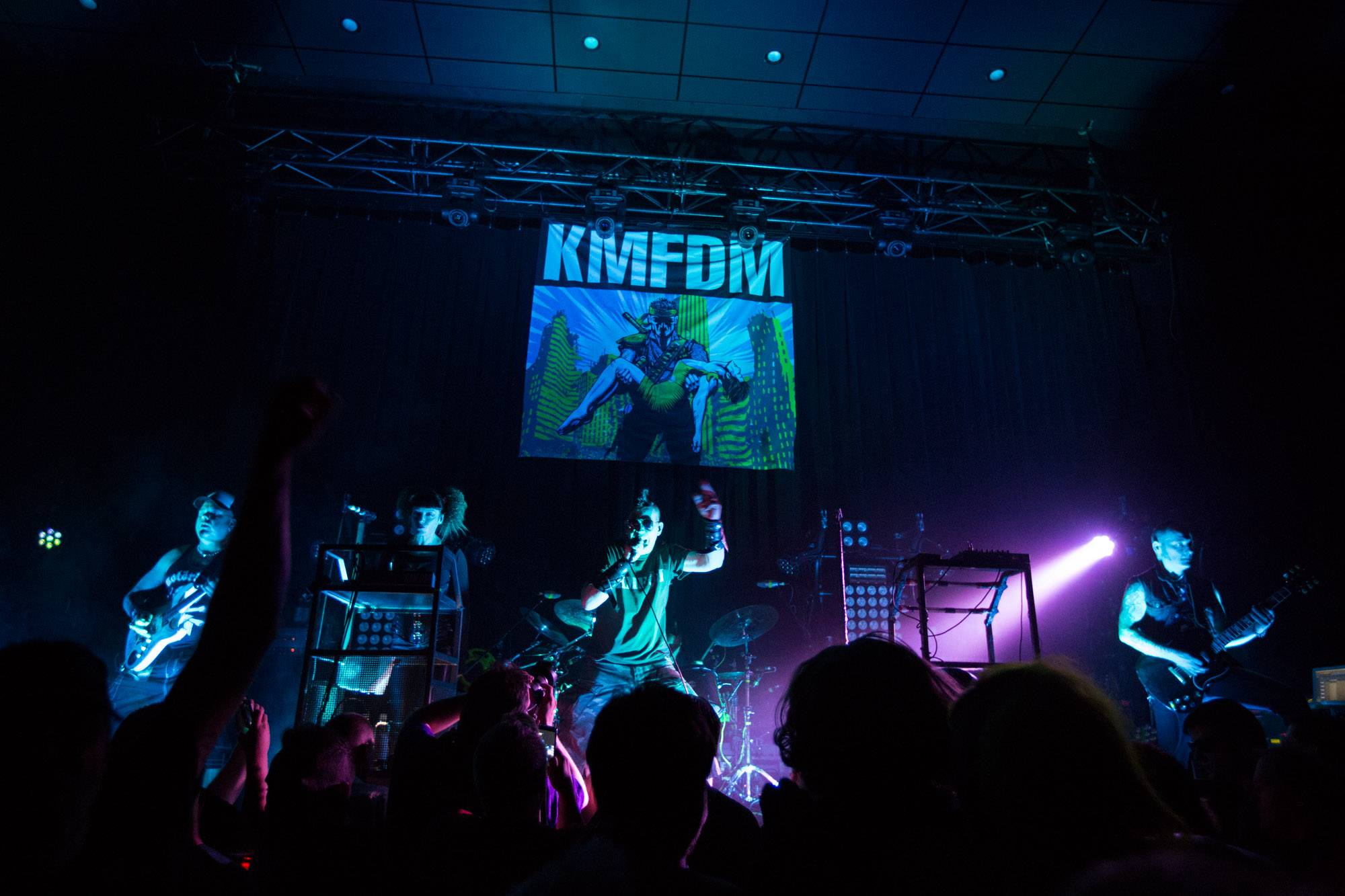 KMFDM at the Imperial Theatre, Vancouver, July 19 2015. Kirk Chantraine photo.