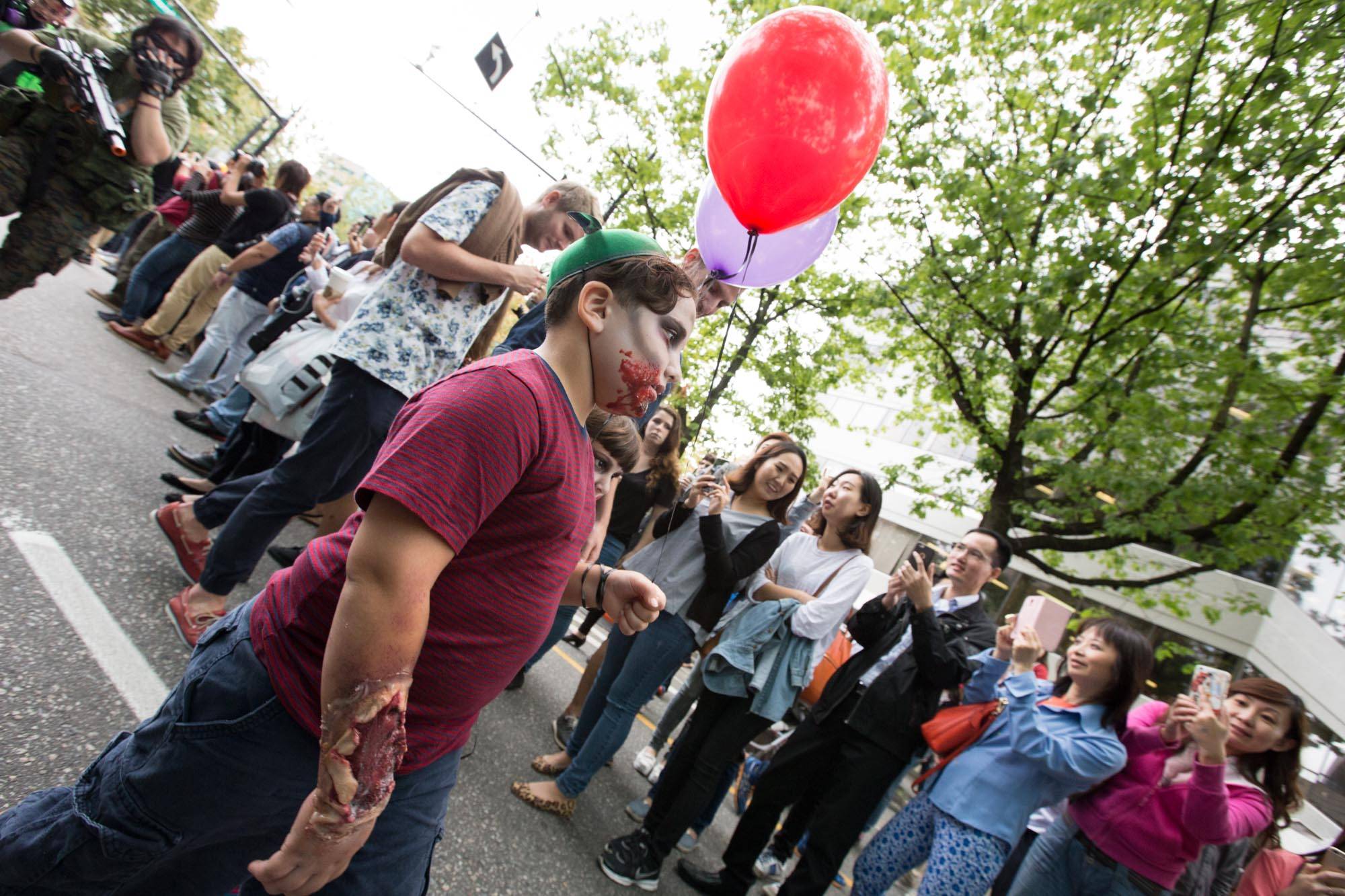 2015 Vancouver Zombie Walk, Sept 5 2015. Kirk Chantraine photo.