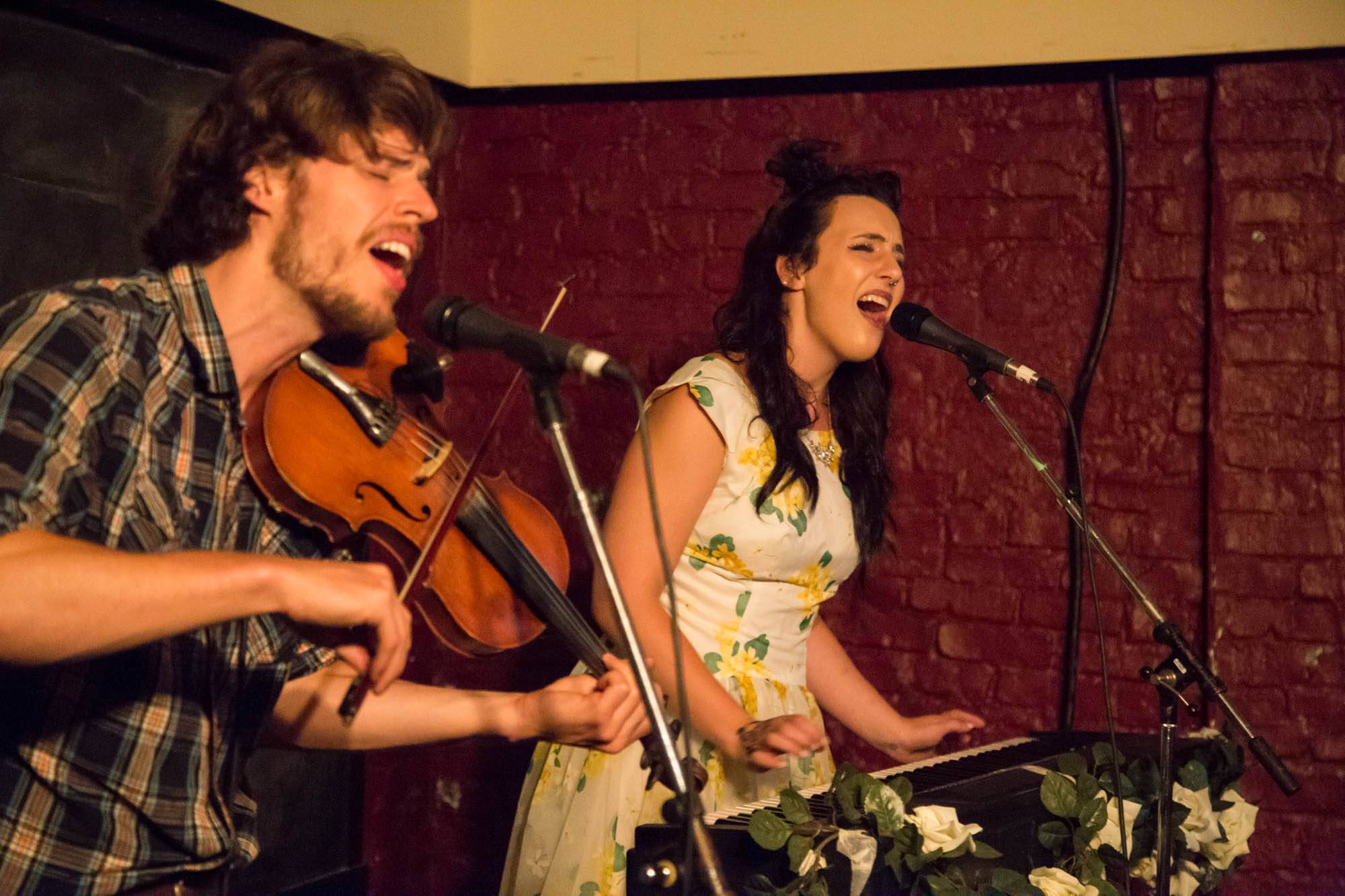 Sarah Jickling and her Good Bad Luck at the Emerald Supper Club, Vancouver, July 13 2017. Kirk Chantraine photo.