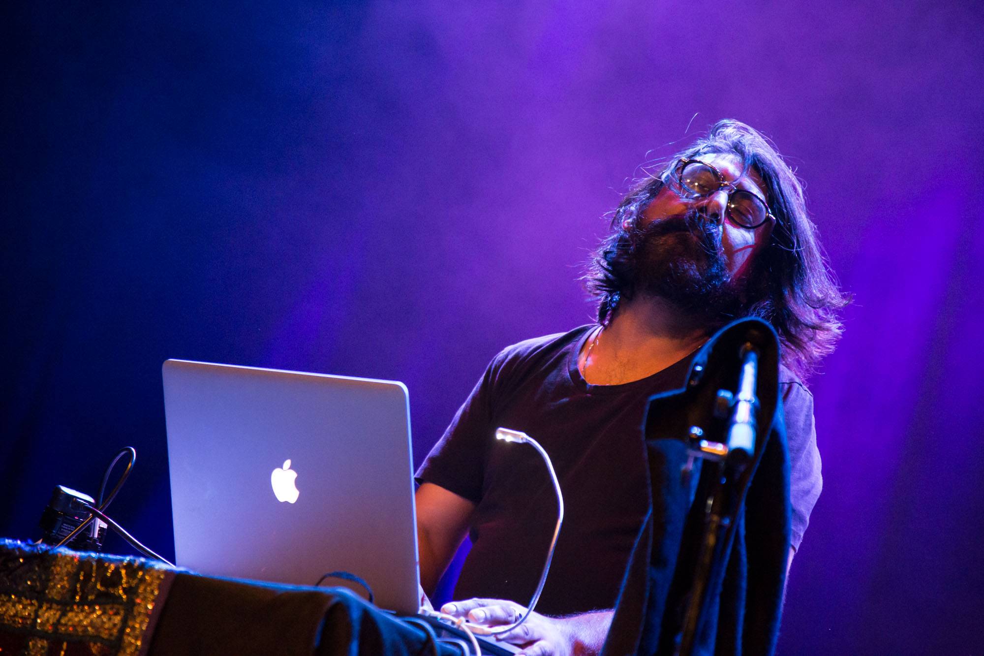 Talvin Singh at the Vogue Theatre, Vancouver, July 15 2017. Kirk Chantraine photo.