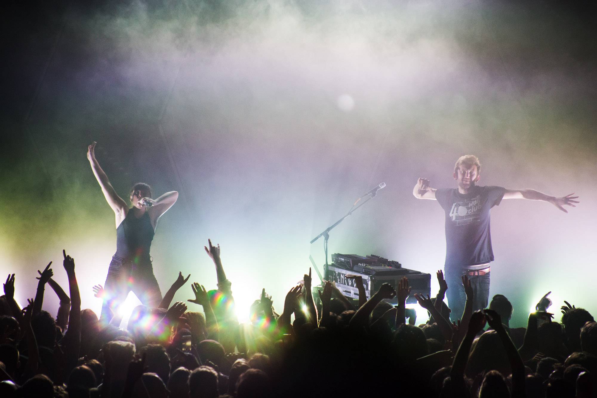 Sylvan Esso at the Commodore Ballroom, Vancouver, Aug 15 2017. Kirk Chantraine photo.