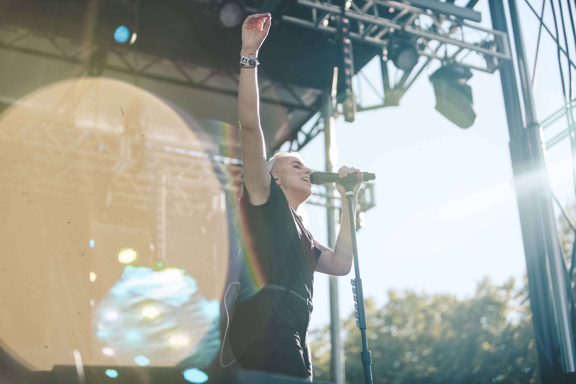 PVRIS at Bumbershoot 2017, Seattle, Sept 1 2017. Kelli Anne photo.