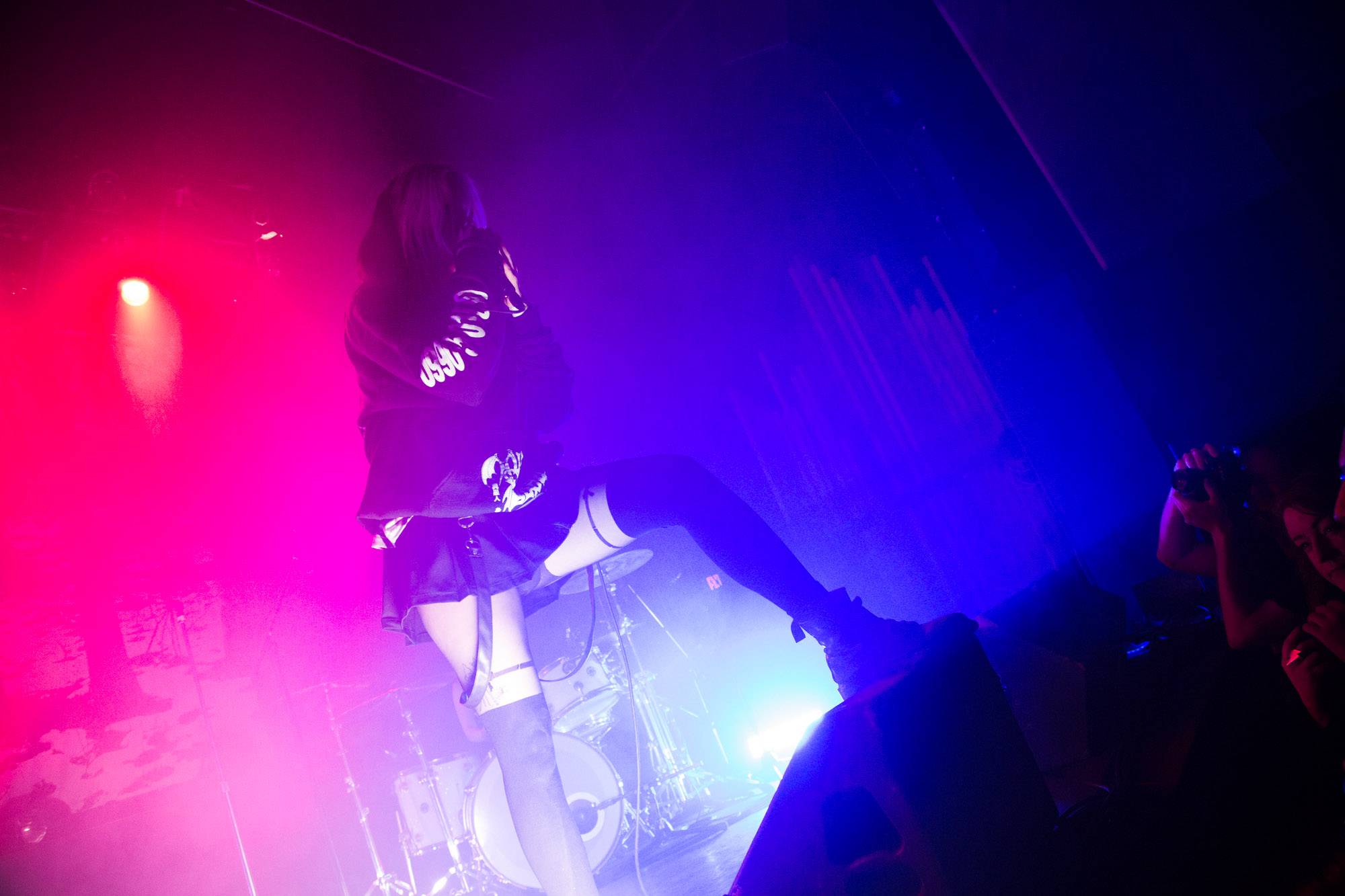 Alice Glass at the Rickshaw Theatre, Vancouver, May 2 2018. Kirk Chantraine photo.