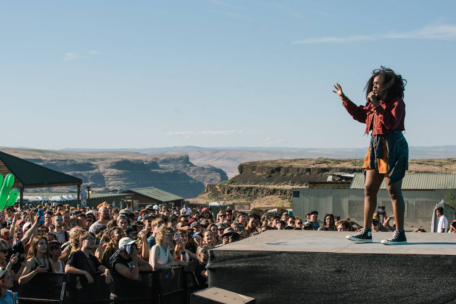 Noname at the Sasquatch Music Festival 2018 - Day 3, Gorge WA, May 27 2018. Pavel Boiko photo.