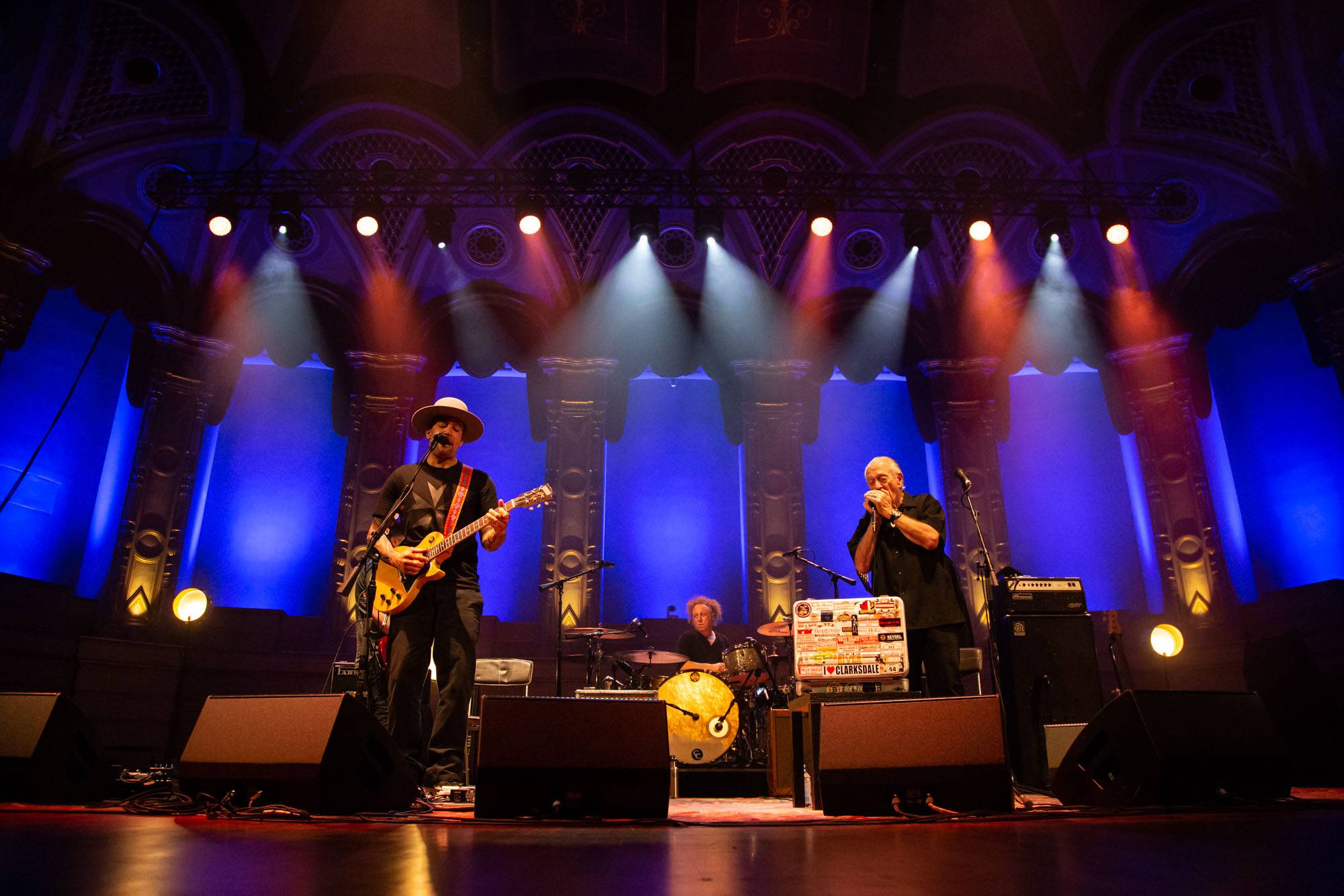 Ben Harper and Charlie Musselwhite at the Orpheum Theatre, Vancouver, Aug 23 2018. Kirk Chantraine photo.