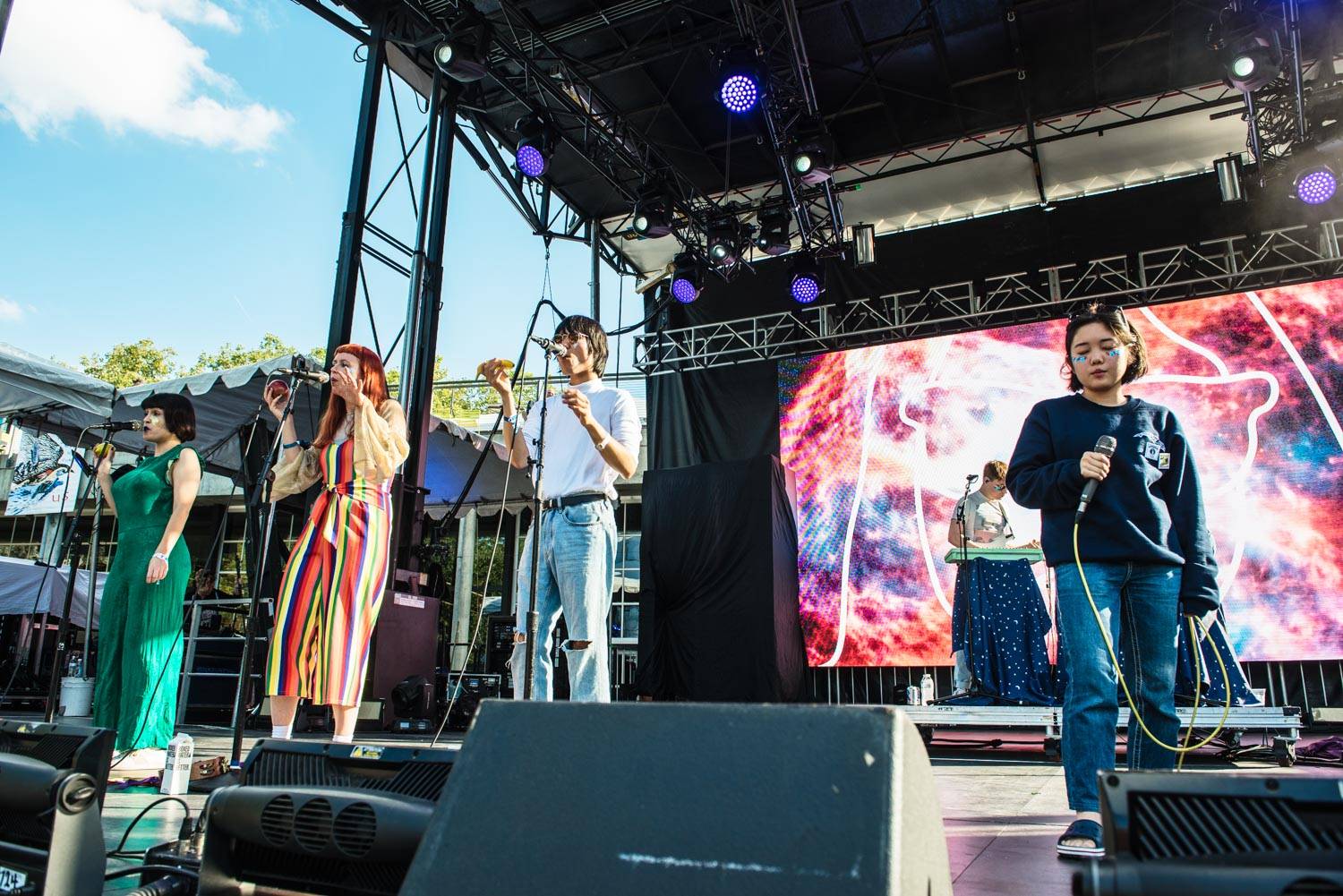 Superorganism at the Bumbershoot Music Festival 2018 - Day 2. Sept 1 2018. Pavel Boiko photo.