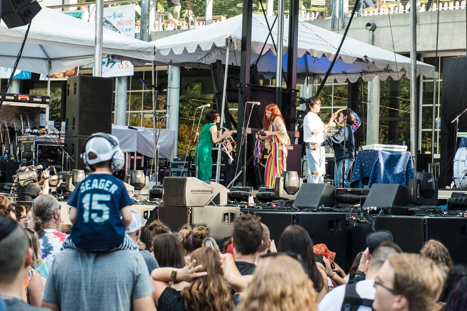 Superorganism at the Bumbershoot Music Festival 2018 - Day 2. Sept 1 2018. Pavel Boiko photo.