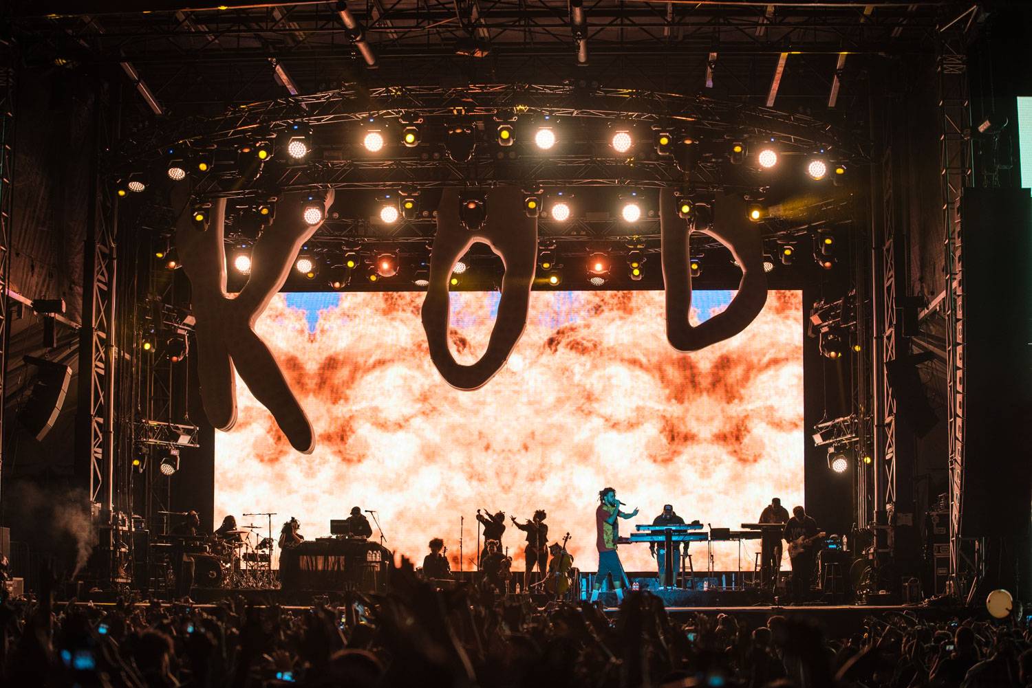 J Cole at the Bumbershoot Music Festival 2018 - Day 2. Sept 1 2018. Pavel Boiko photo.