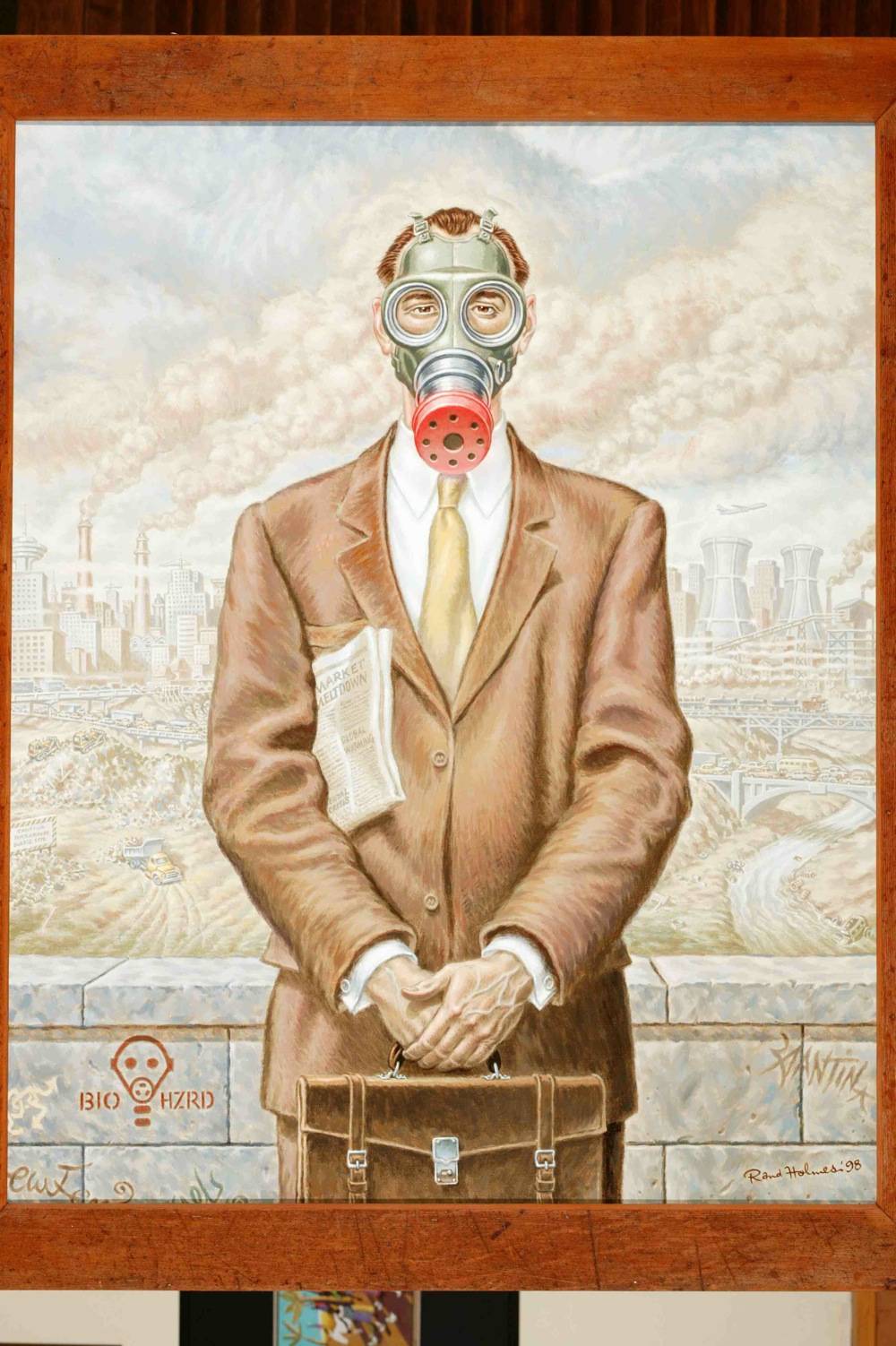 22 Rand Holmes art gas-mask-man